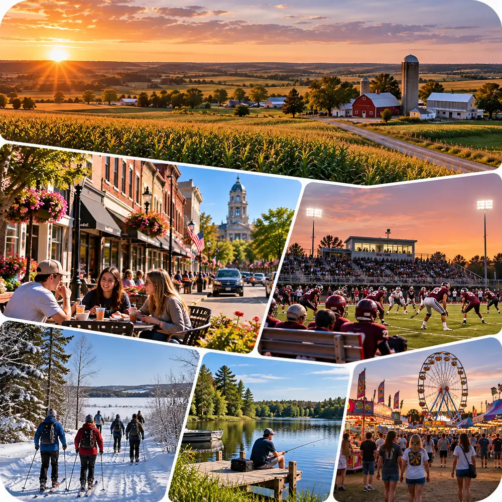 Panoráma regiónu Južná Minnesota